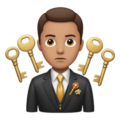 Official with Clusters of Keys Around Their Necks sticker