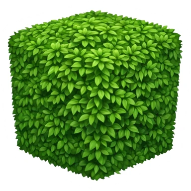 Square-shaped bush sticker