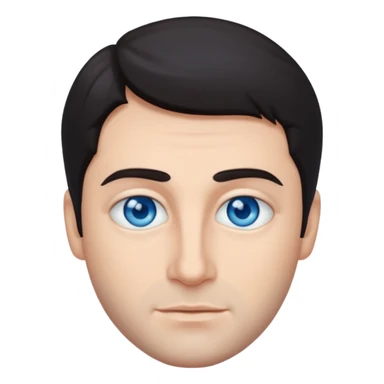 Vittorio Mezzogiorno with blue eyes sticker