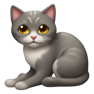 gato con corazon en los ojos sticker