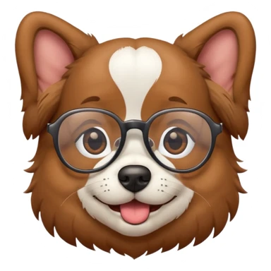Perro con lentes  sticker
