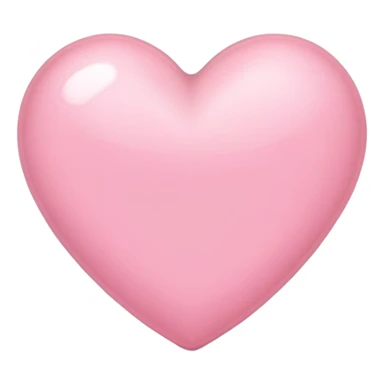 coração rosa claro sticker