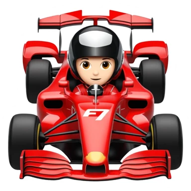 Irl f1 icon real one black and red letters F1 sticker