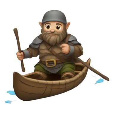 paddling dwarf sticker