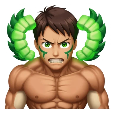 Atatck on titan  eren titan sticker