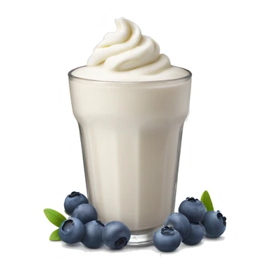 Milkshake topped with blueberries  sticker