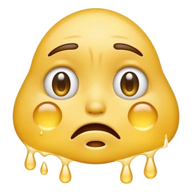 Confused emoji crying sticker