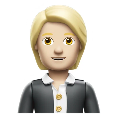 Playmobil figure with white skin and blonde hair sticker