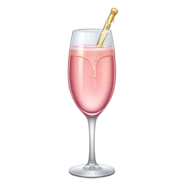 Champagne rosa sticker