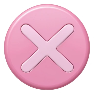 baby pink check mark button sticker