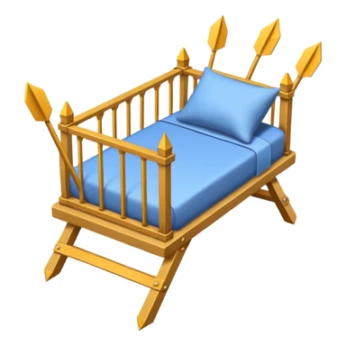 create a cot made up of arrows sticker