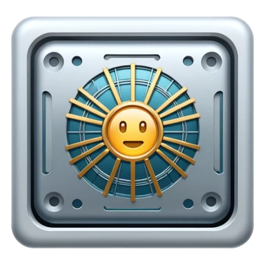 AI chip inside a web browser window sticker