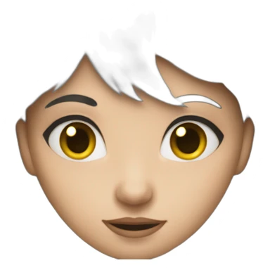 Une fille chauve sticker