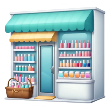 store with cosmetic sticker