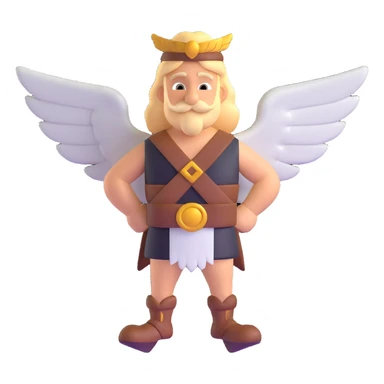 Asterix with wings sticker