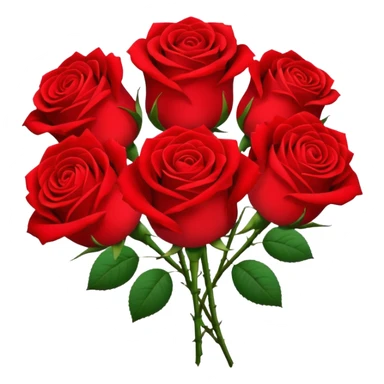 A bunch of red roses with a note that says Linnea sticker