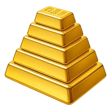 Mountain of gold bars sticker