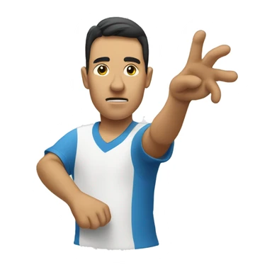 Backhand Index Pointing Down sticker