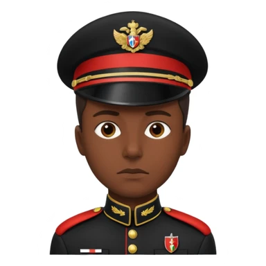 Creamele con la divisa da Carabiniere nera   sticker