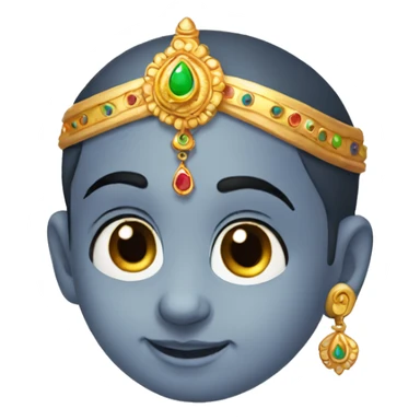 Little krishna with cute eyes sticker