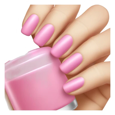 Pink nail polish sticker