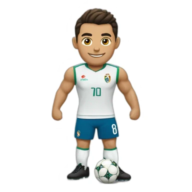 Cristiano Ronaldo porte le maillot ageriap, sticker