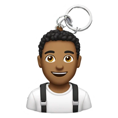 aesthetic keychain with keys sticker