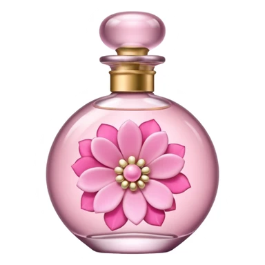 pink elegant perfume sticker