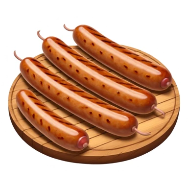 sausages cutted in litte slices sticker