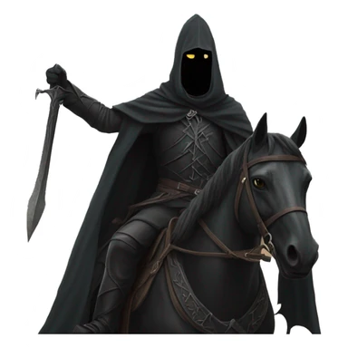 Nazgul montado en caballo sticker