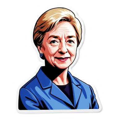 Governor Janet Mills in prison sticker