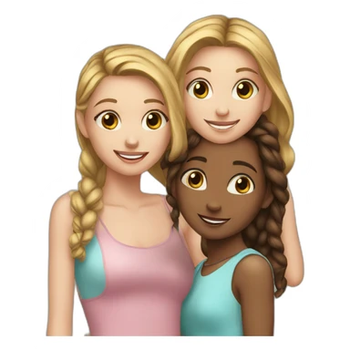 trio-girls-best-friends sticker