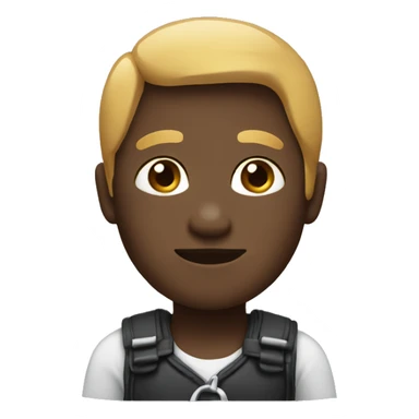 black link emoji with white outline sticker