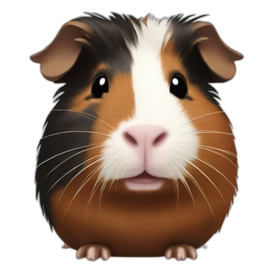 brown and black guinea pig sticker