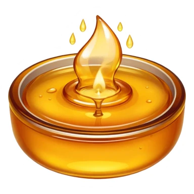 Heated wax oil sticker