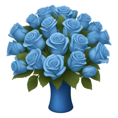 a big bouquet of blu rose sticker