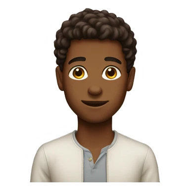 tall brown skinned boy sticker