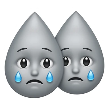 two emojis not happy stuck together sticker