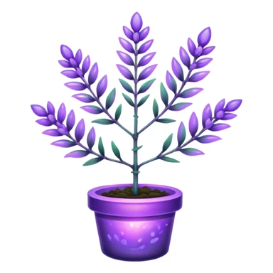 create a holographic lavender plant sticker