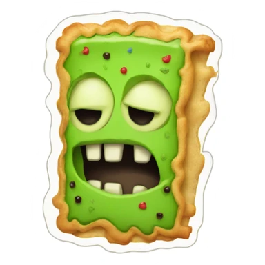 poptart frankenstein sticker