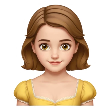 emma watson as belle Cinematic Realistic sticker