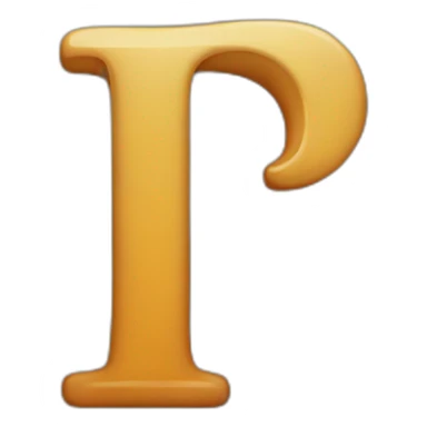 letter P sticker