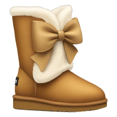 ugg boots with a bow  sticker