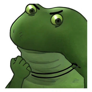 man holding neck shaking  sticker