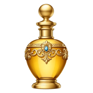 golden elegant parfume sticker