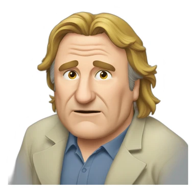Gérard Depardieu qui pleure sticker