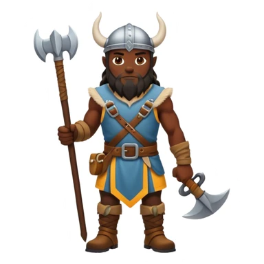 black skin road builder full body as a viking sticker