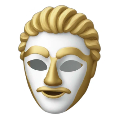 Italian mask sticker