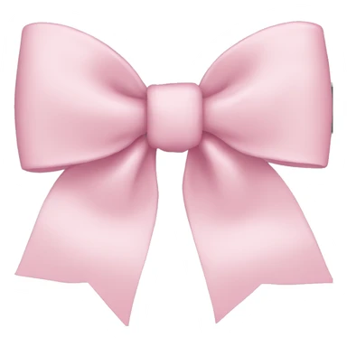Light pink bow sticker