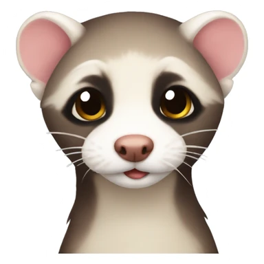 A cute ferret sticker